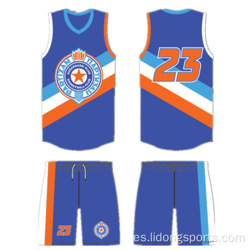 Uniforme de camiseta de baloncesto juvenil de nuevo diseño personalizado